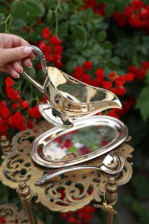 Silver-Plated Gravy Boats & Serving Pieces