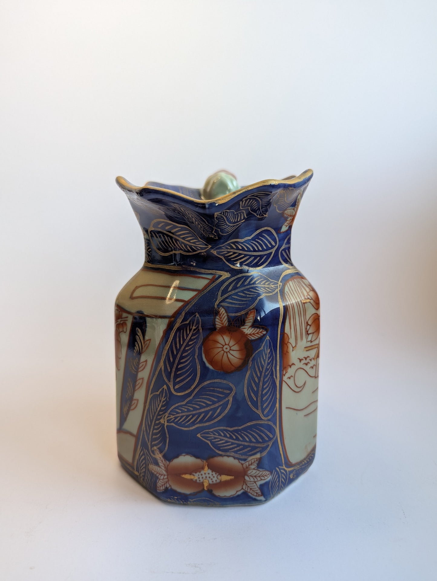 Antique Mason’s Ironstone Jug – Hand-Painted Imari Style Pitcher