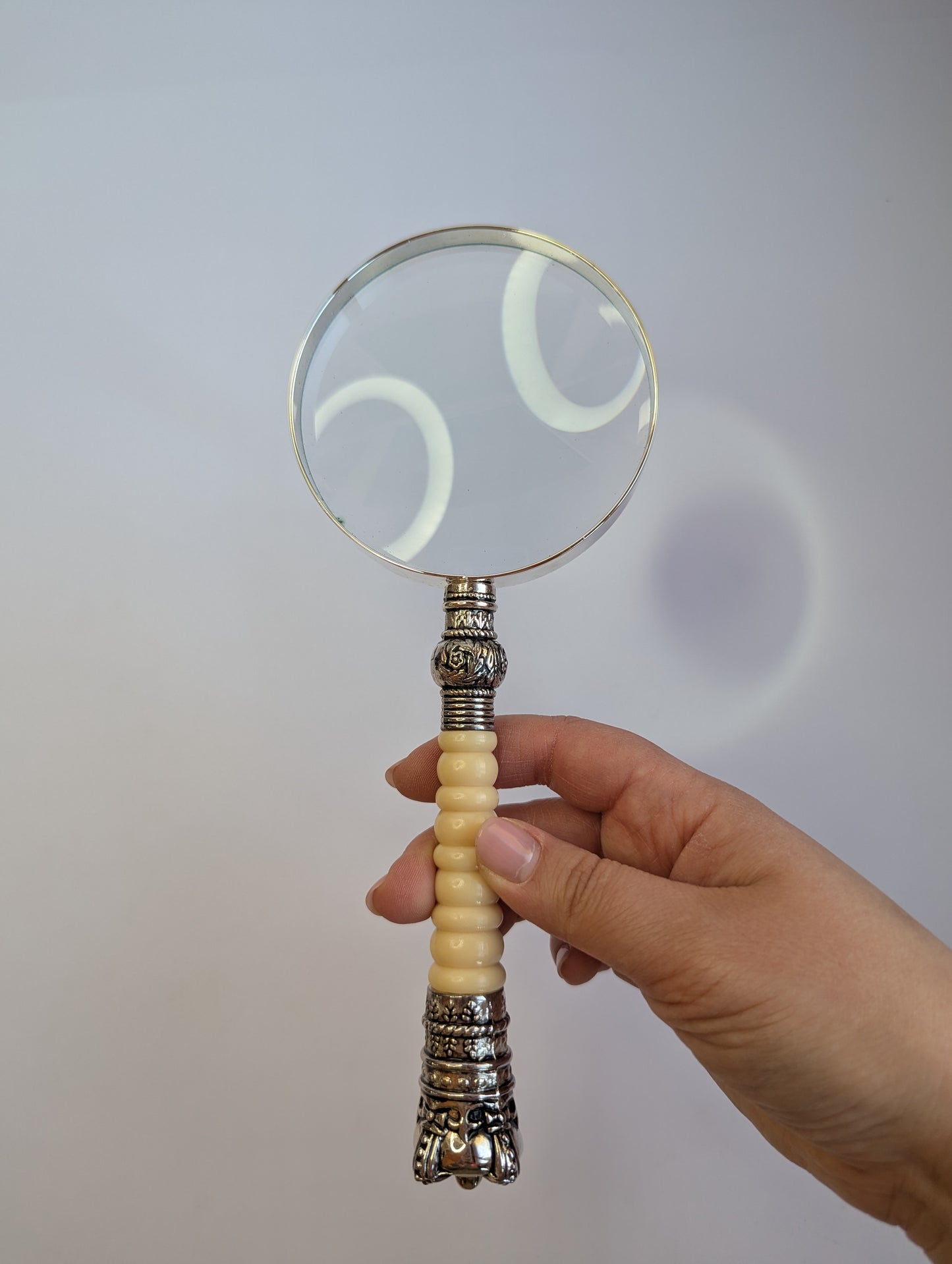 Vintage Magnifying Glass & Letter Opener Set – Ornate Desk Decor