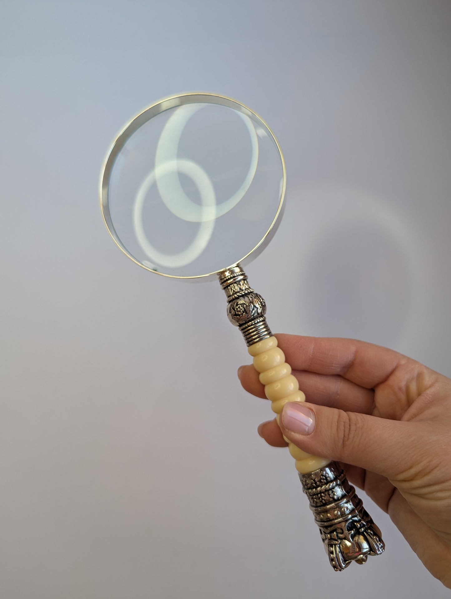 Vintage Magnifying Glass & Letter Opener Set – Ornate Desk Decor