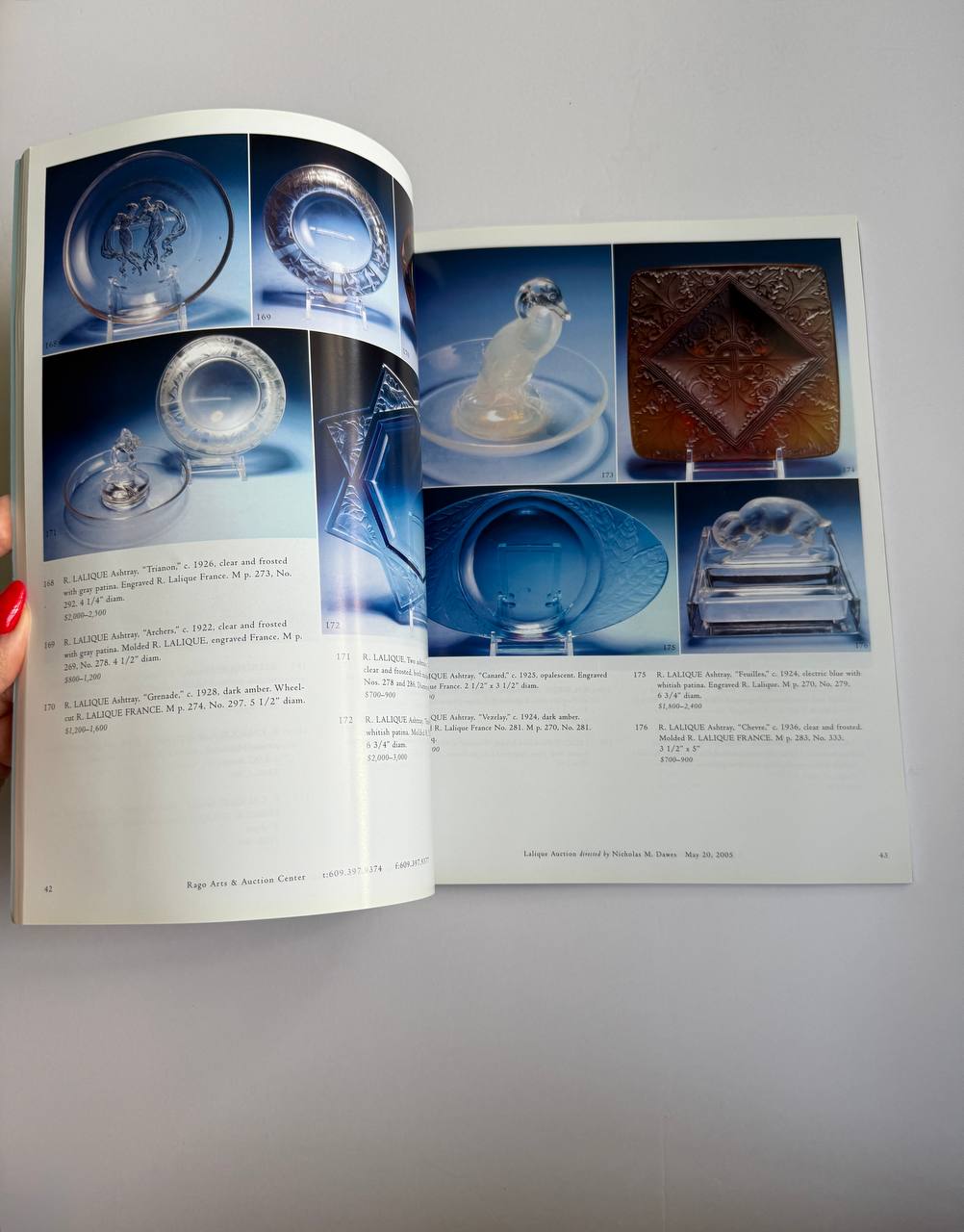 Lalique Auction Catalog – Rago Arts, May 20, 2005 (Approx. 120 Pages)
