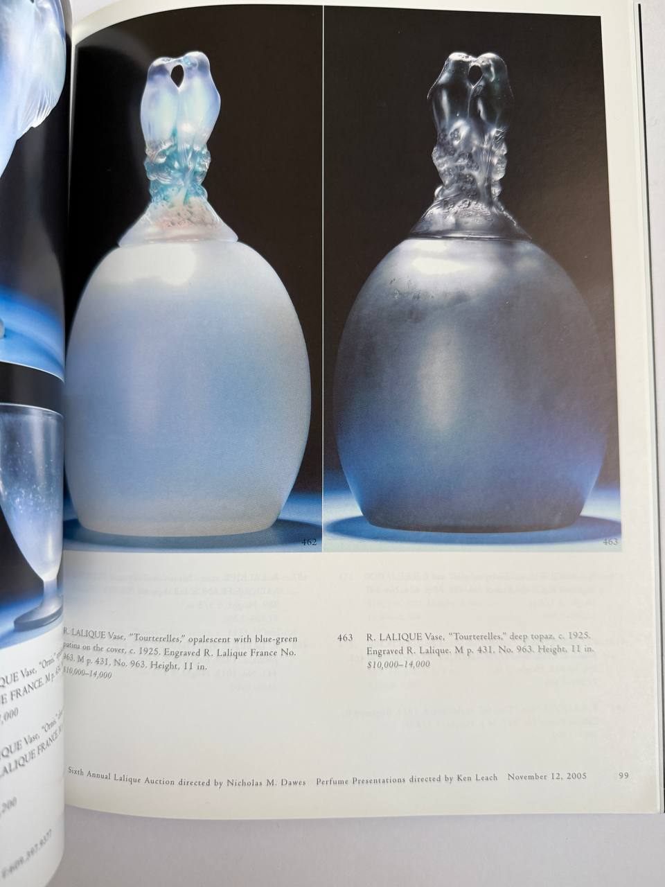 The Sixth Annual Lalique Auction – Perfume Presentations Catalog (2005, ~120 Pages)